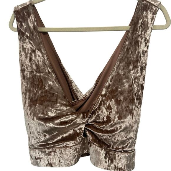 Oasis Crushed Velour Twist beautiful Sports Bra Sz 4x out of stock item NET - Picture 2 of 7